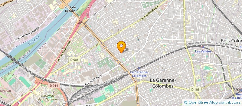 localisation de l'entreprise JUST IN à COLOMBES