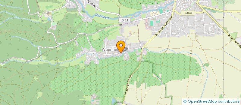 localisation de l'entreprise JUST IN CASE SARL  WUENHEIM