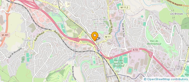 localisation de l'entreprise JUST'IN CUT  SAINT-PRIEST-EN-JAREZ