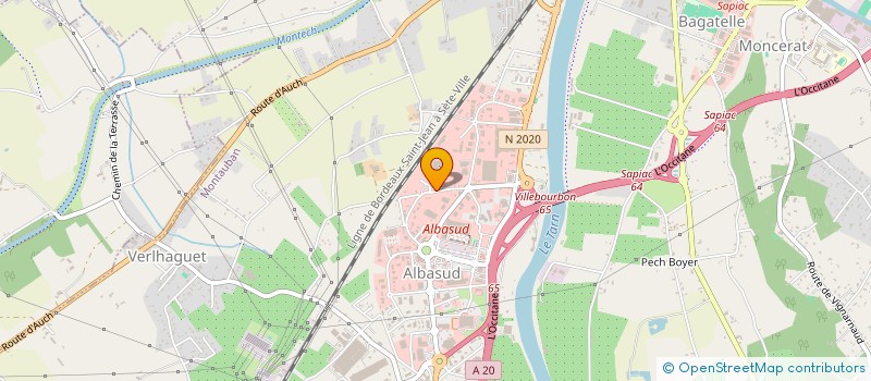 localisation de l'entreprise JUST LAC  MONTAUBAN