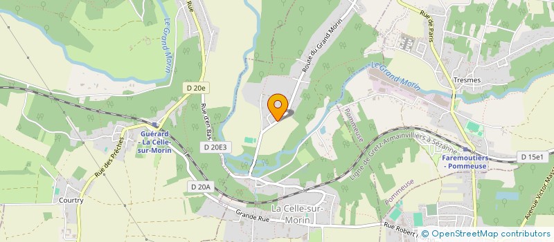 localisation de l'entreprise JUST LADIES  LA CELLE-SUR-MORIN