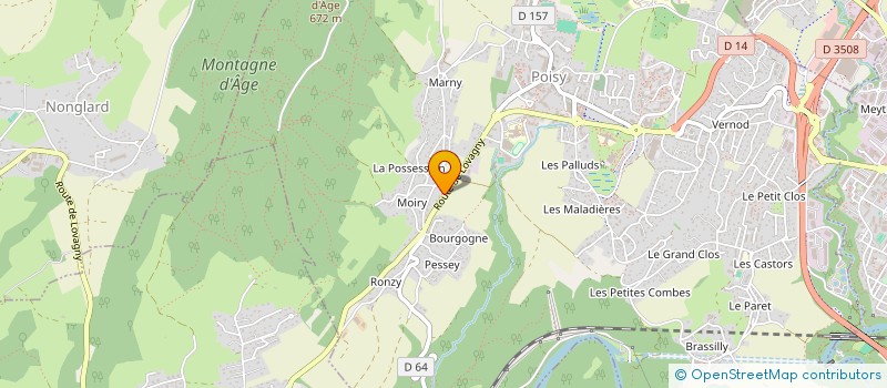 localisation de l'entreprise JUST LOC  POISY