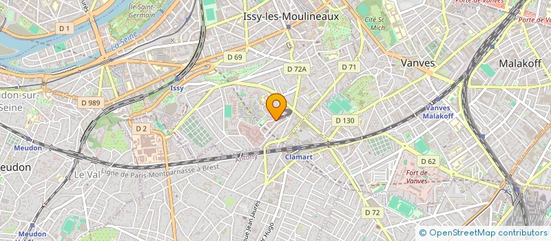 localisation de l'entreprise JUST' MARIE AIDES à CLAMART