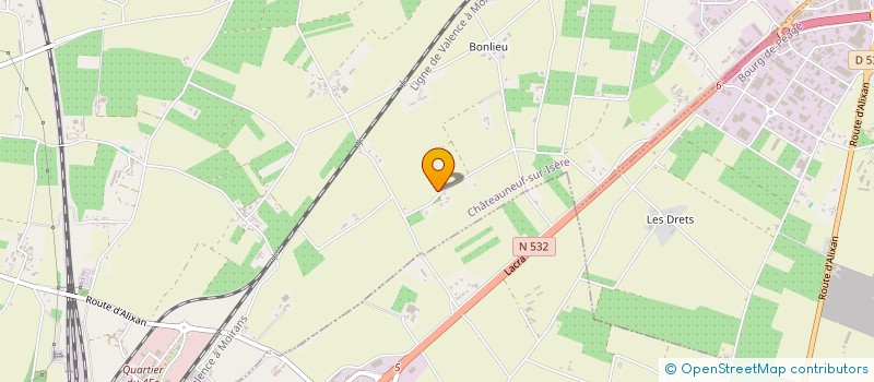 localisation de l'entreprise JUST SHINE  CHATEAUNEUF-SUR-ISERE