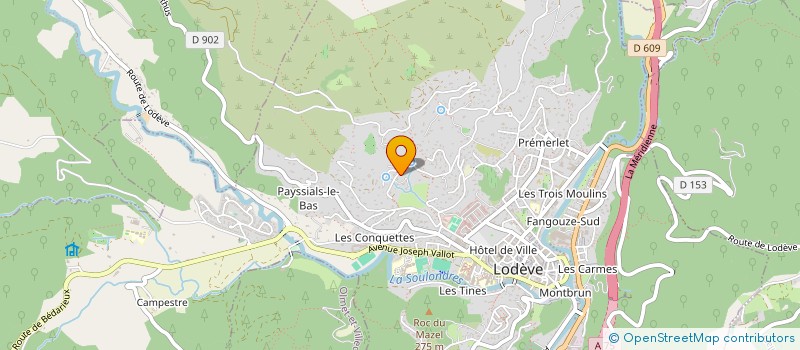 localisation de l'entreprise JUST SWINGIN  LODEVE