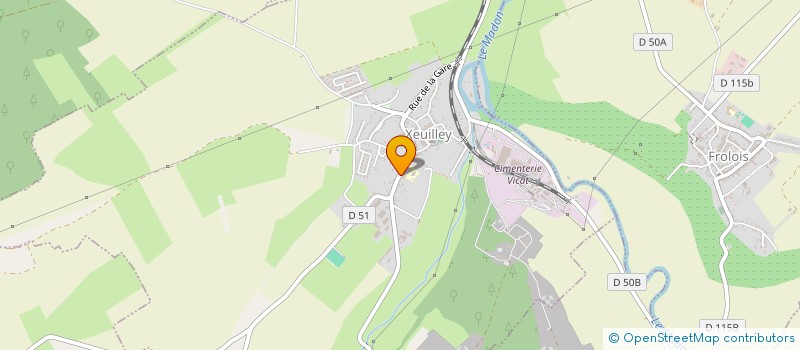 localisation de l'entreprise JUST TWO  XEUILLEY