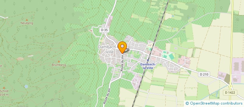 localisation de l'entreprise JUST UN BAR  DAMBACH-LA-VILLE