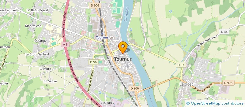 localisation de l'entreprise JUST'UNE FLEUR à TOURNUS