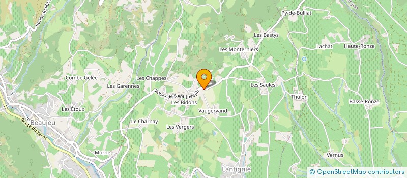 localisation de l'entreprise JUST'VIN DUTRAIVE  LANTIGNIE