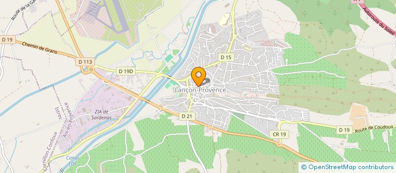 localisation de l'entreprise JUST'VRAC à LANCON-PROVENCE
