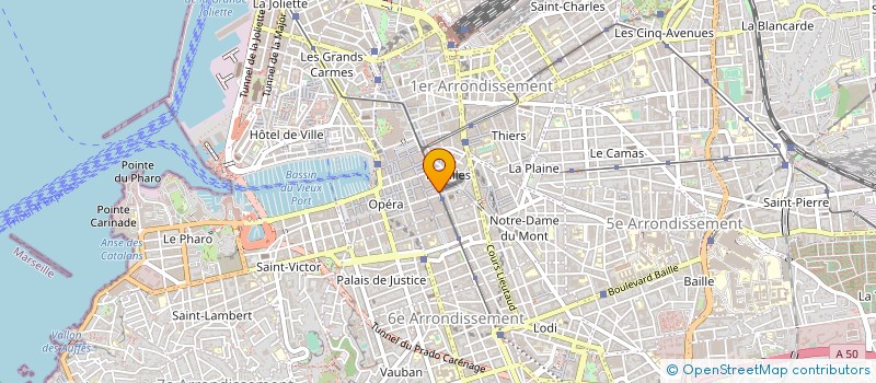 localisation de l'entreprise JUST YOU à MARSEILLE 1