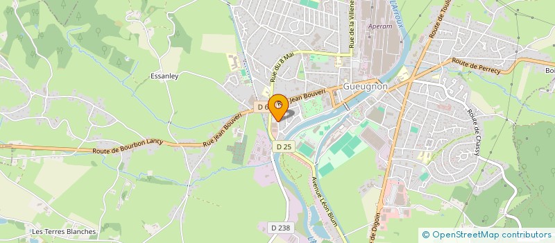 localisation de l'entreprise JUSTA MAG à GUEUGNON