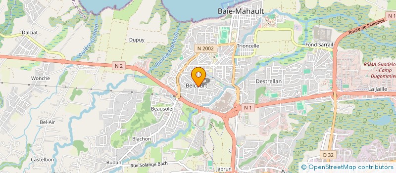 localisation de l'entreprise JUSTABUSINESS  BAIE-MAHAULT