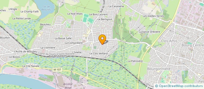localisation de l'entreprise JUSTAGER à COUERON