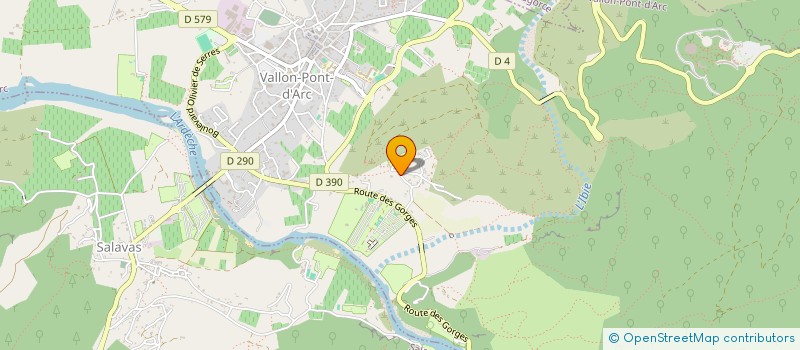 localisation de l'entreprise JUSTAL à VALLON-PONT-D'ARC