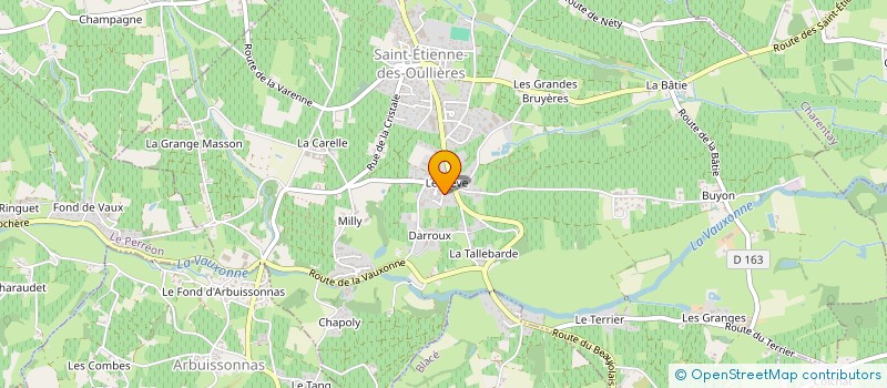 localisation de l'entreprise JUSTALEX  SAINT-ETIENNE-DES-OULLIERES