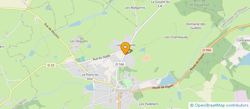 localisation de l'entreprise JUSTALISE  LE DONJON