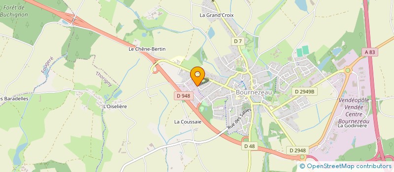 localisation de l'entreprise JUSTAN  BOURNEZEAU