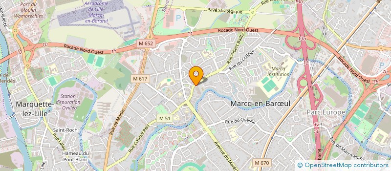 localisation de l'entreprise JUSTBESAIL à MARCQ-EN-BARŒUL