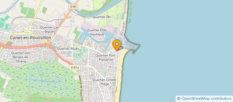 localisation de l'entreprise JUSTBIKE  CANET-EN-ROUSSILLON