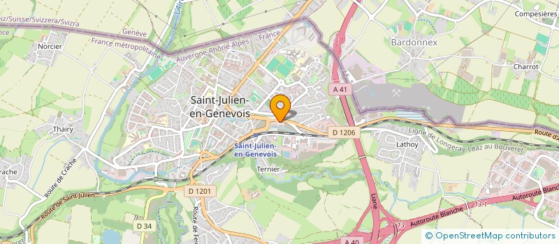 localisation de l'entreprise JUSTCAR  SAINT-JULIEN-EN-GENEVOIS