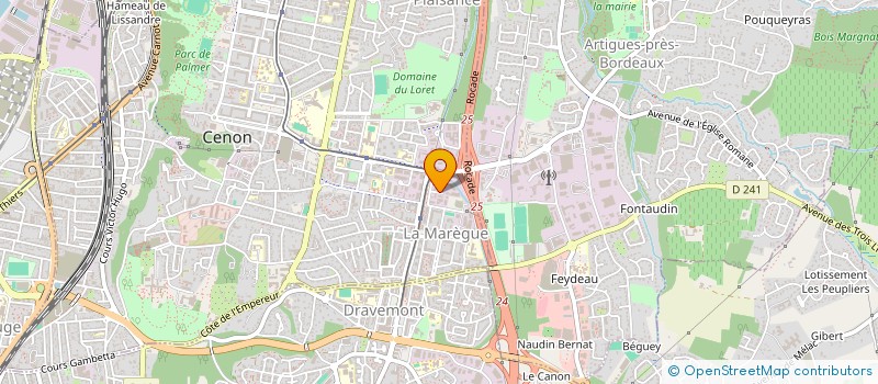 localisation de l'entreprise JUSTCOM.NECT  CENON