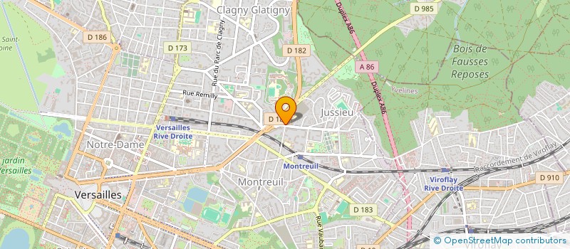 localisation de l'entreprise JUSTCOVER 78 à VERSAILLES