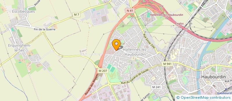 localisation de l'entreprise JUSTE  HALLENNES-LEZ-HAUBOURDIN