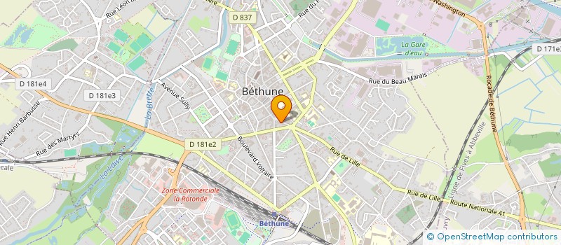 localisation de l'entreprise JUSTE A TEMPS à BETHUNE