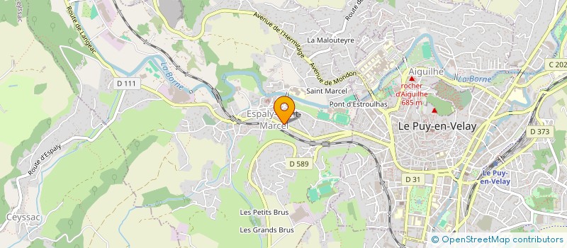 localisation de l'entreprise JUSTE A TEMPS  ESPALY-SAINT-MARCEL