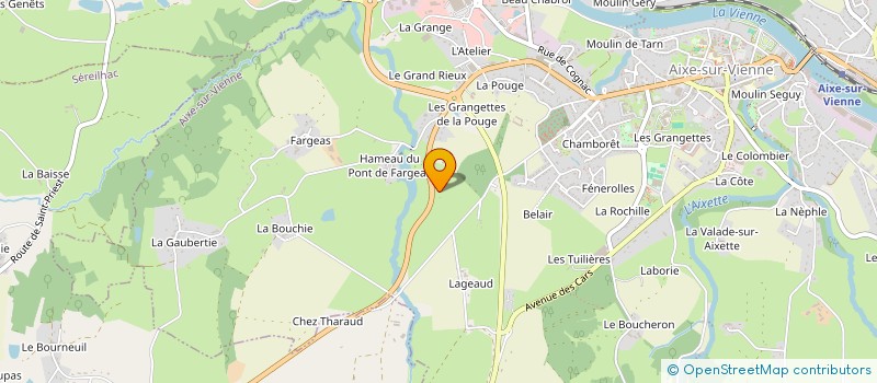 localisation de l'entreprise JUSTE AU COIN D'LA RUE à AIXE-SUR-VIENNE