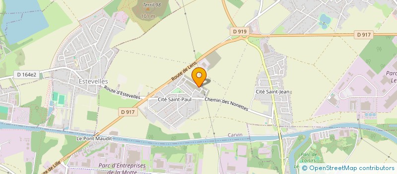 localisation de l'entreprise JUSTE CHEZ VOUS  CARVIN