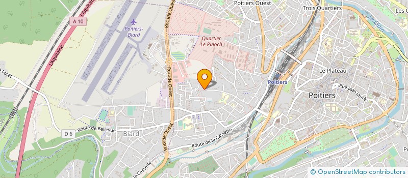 localisation de l'entreprise JUSTE DIFFERENTS à POITIERS