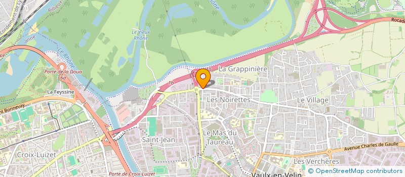 localisation de l'entreprise JUSTE ELECTRICITE  VAULX-EN-VELIN