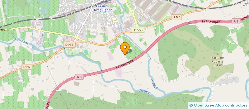 localisation de l'entreprise JUSTE EN SCENE à LES ARCS