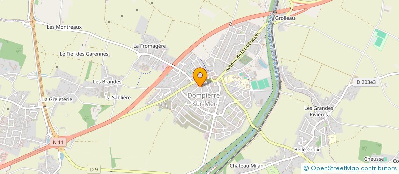 localisation de l'entreprise JUSTE F  DOMPIERRE-SUR-MER