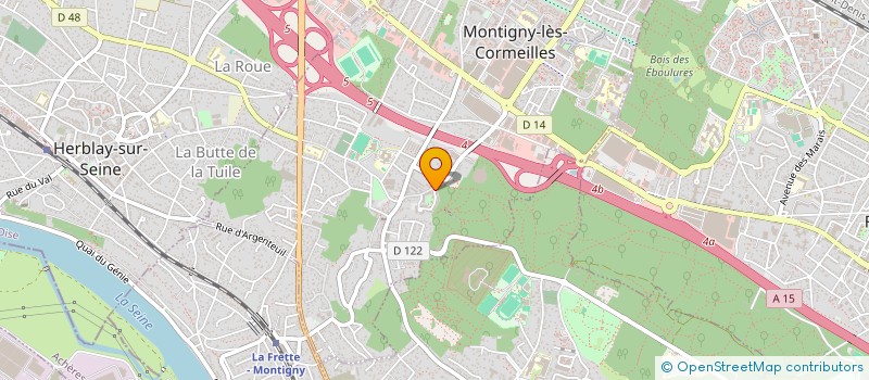 localisation de l'entreprise JUSTE-F TRANS à MONTIGNY-LES-CORMEILLES