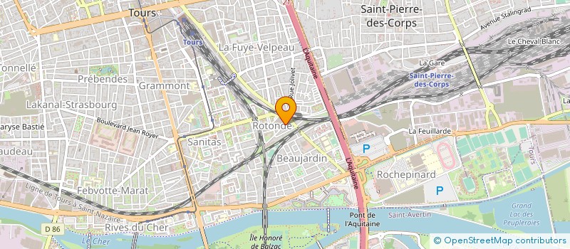 localisation de l'entreprise JUSTE FORMATION EN PROTECTION SECURITE à TOURS