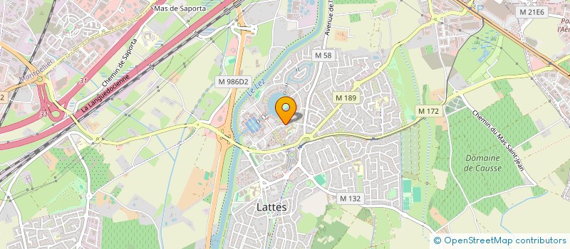 localisation de l'entreprise JUSTE HUMAIN à LATTES