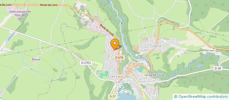 localisation de l'entreprise JUSTE ICI OU LA à CLAIRVAUX-LES-LACS