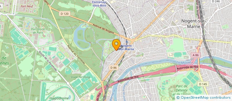 localisation de l'entreprise JUSTE K5  NOGENT-SUR-MARNE