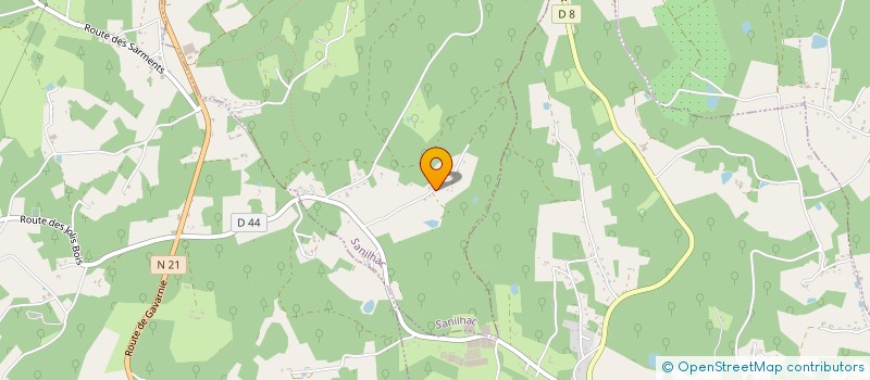 localisation de l'entreprise JUSTE LA  SANILHAC