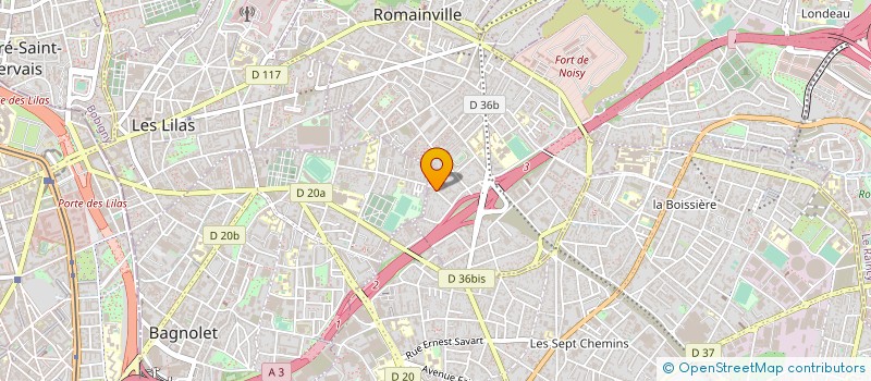 localisation de l'entreprise JUSTE MUSIC à ROMAINVILLE