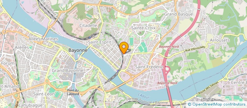 localisation de l'entreprise JUSTE PLACE à BAYONNE