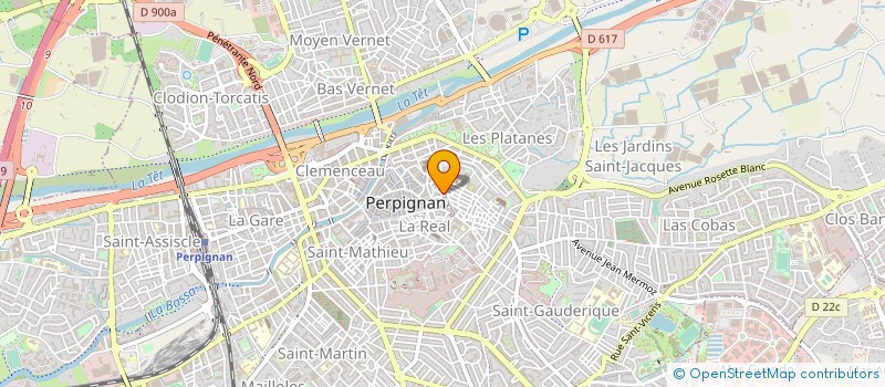 localisation de l'entreprise JUSTE POUR ELLES à PERPIGNAN