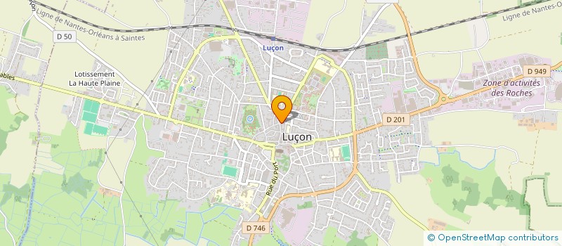 localisation de l'entreprise JUSTE POUR L à LUCON