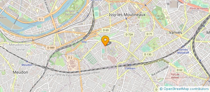 localisation de l'entreprise JUSTE POUR SON SOURIRE à ISSY-LES-MOULINEAUX