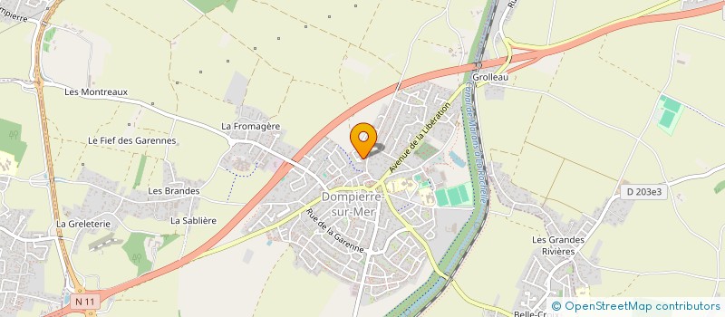 localisation de l'entreprise JUSTE UN INSTANT POUR ELLE  DOMPIERRE-SUR-MER