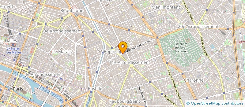 localisation de l'entreprise JUSTE & UTILE à PARIS