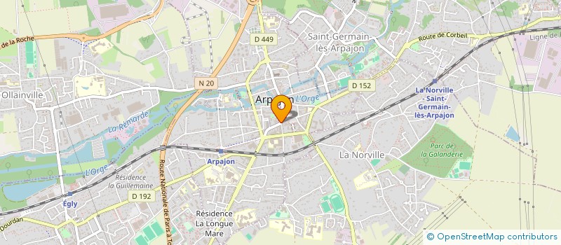 localisation de l'entreprise JUSTELEM à ARPAJON